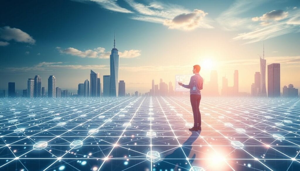 A meticulously crafted digital art piece depicting "Terms of Service Compliance" against a backdrop of a futuristic cityscape. The foreground features a serene, contemplative figure delicately navigating a holographic interface, symbolizing the careful consideration required when leveraging digital content. The middle ground showcases a network of interconnected digital contracts and licenses, represented by a matrix of crisp, geometric shapes. In the distance, a striking skyline of towering skyscrapers and shimmering holograms sets the scene, conveying the scale and complexity of the digital landscape. The overall composition evokes a sense of balance, responsibility, and the need to thoughtfully navigate the nuances of copyright and intellectual property in the modern era. A meticulously crafted digital art piece depicting "Terms of Service Compliance" against a backdrop of a futuristic cityscape. The foreground features a serene, contemplative figure delicately navigating a holographic interface, symbolizing the careful consideration required when leveraging digital content. The middle ground showcases a network of interconnected digital contracts and licenses, represented by a matrix of crisp, geometric shapes. In the distance, a striking skyline of towering skyscrapers and shimmering holograms sets the scene, conveying the scale and complexity of the digital landscape. The overall composition evokes a sense of balance, responsibility, and the need to thoughtfully navigate the nuances of copyright and intellectual property in the modern era.