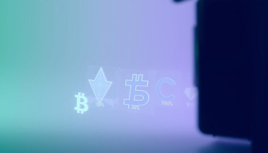 A sleek, minimalistic depiction of transaction fees, captured through the lens of a high-resolution digital camera. In the foreground, a translucent, ethereal polygon representation of various cryptocurrency symbols, each with a numeric value indicating the corresponding transaction fee. The midground features a clean, monochromatic background, perhaps a gradient or a subtle texture, conveying a sense of simplicity and sophistication. The lighting is soft and diffuse, creating a sense of depth and dimension. The overall mood is one of clarity and precision, reflecting the importance of understanding the costs associated with various NFT marketplaces. A sleek, minimalistic depiction of transaction fees, captured through the lens of a high-resolution digital camera. In the foreground, a translucent, ethereal polygon representation of various cryptocurrency symbols, each with a numeric value indicating the corresponding transaction fee. The midground features a clean, monochromatic background, perhaps a gradient or a subtle texture, conveying a sense of simplicity and sophistication. The lighting is soft and diffuse, creating a sense of depth and dimension. The overall mood is one of clarity and precision, reflecting the importance of understanding the costs associated with various NFT marketplaces.