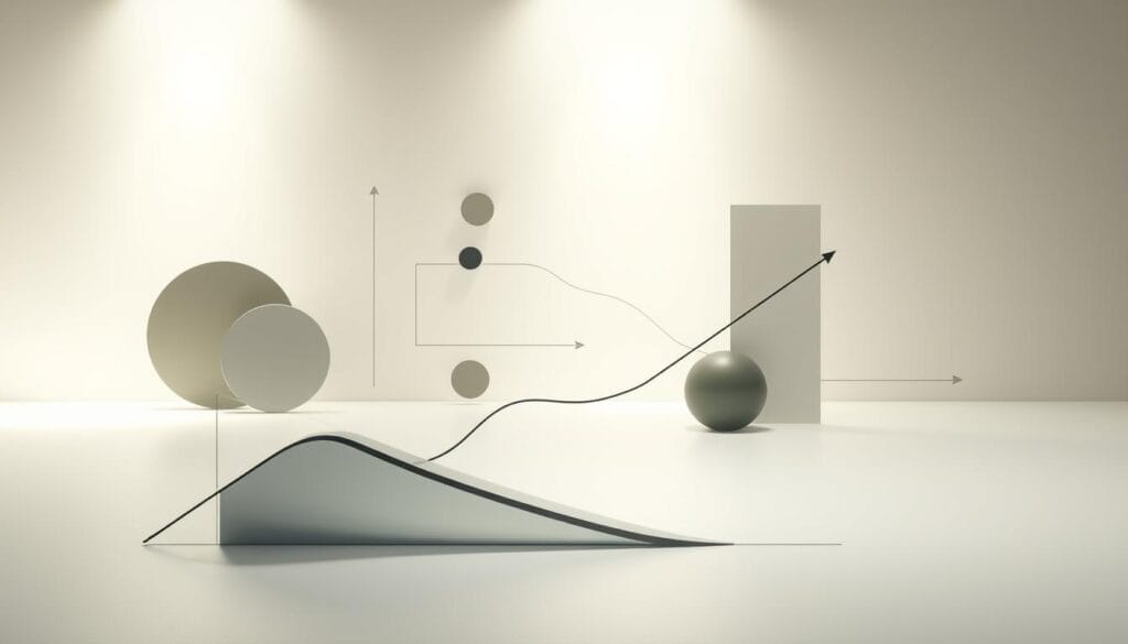 A sophisticated, minimalist illustration of working capital management. In the foreground, a stylized graph depicting the flow of assets and liabilities, rendered in a sleek, geometric style. The midground features abstract shapes and lines, symbolizing the various financial processes involved. The background is a softly-lit, neutral palette, emphasizing the conceptual nature of the subject. The overall composition conveys a sense of efficiency, balance, and the elegant interplay of business finance. Lighting is soft and directional, creating subtle shadows and highlights. The camera angle is slightly elevated, offering a bird's-eye perspective on the scene. A sophisticated, minimalist illustration of working capital management. In the foreground, a stylized graph depicting the flow of assets and liabilities, rendered in a sleek, geometric style. The midground features abstract shapes and lines, symbolizing the various financial processes involved. The background is a softly-lit, neutral palette, emphasizing the conceptual nature of the subject. The overall composition conveys a sense of efficiency, balance, and the elegant interplay of business finance. Lighting is soft and directional, creating subtle shadows and highlights. The camera angle is slightly elevated, offering a bird's-eye perspective on the scene.
