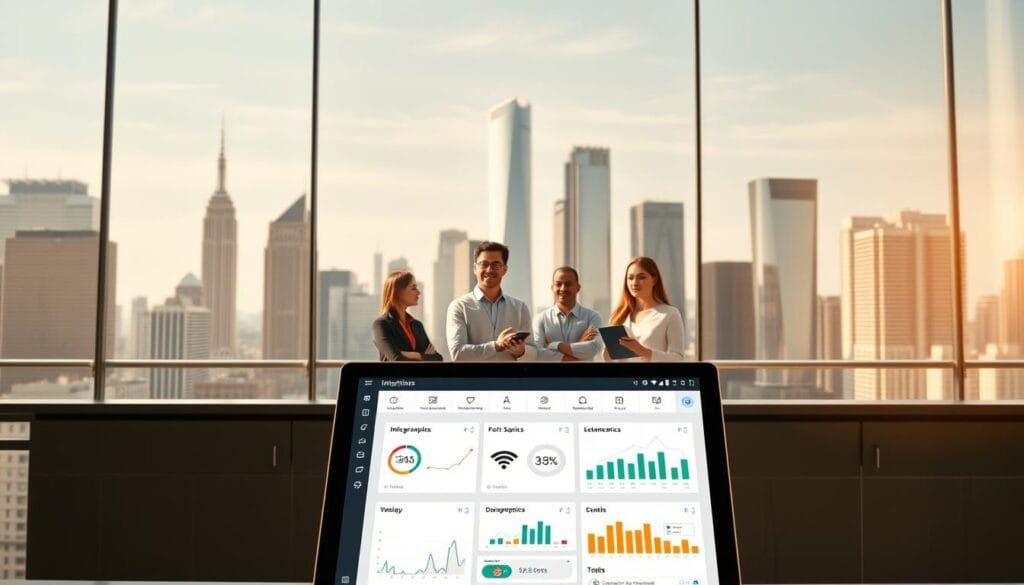 A vibrant and intuitive financial learning platform set against a sleek, modern backdrop. In the foreground, a streamlined interface showcases interactive infographics, graphs, and educational modules, inviting the user to explore personal finance topics. The middle ground features a team of friendly, approachable instructors guiding students through a variety of financial concepts, while the background depicts a cityscape of skyscrapers, symbolizing the global reach and applicability of the platform. Warm, natural lighting casts a professional yet inviting atmosphere, encouraging users to engage with the comprehensive suite of financial education tools.