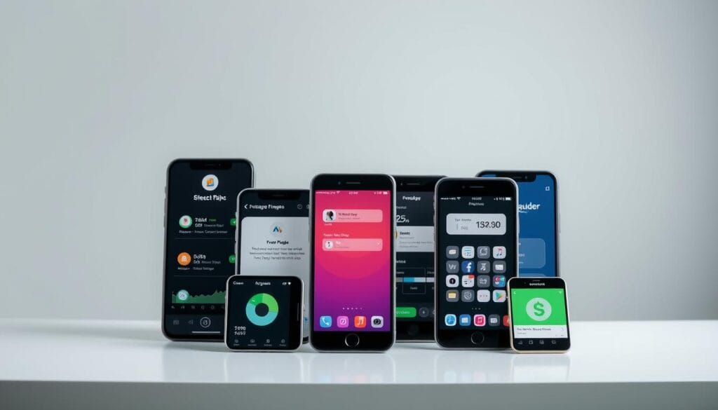 A vibrant, well-lit, high-resolution image of a variety of free personal finance apps displayed on a sleek, minimalist table against a soft, light gray background. The apps are neatly arranged with clear icons and intuitive interfaces, showcasing their key features such as budgeting, savings tracking, and investment management. The overall scene exudes a sense of organization, simplicity, and professionalism, highlighting the usefulness and accessibility of these free tools for managing personal finances. A vibrant, well-lit, high-resolution image of a variety of free personal finance apps displayed on a sleek, minimalist table against a soft, light gray background. The apps are neatly arranged with clear icons and intuitive interfaces, showcasing their key features such as budgeting, savings tracking, and investment management. The overall scene exudes a sense of organization, simplicity, and professionalism, highlighting the usefulness and accessibility of these free tools for managing personal finances.