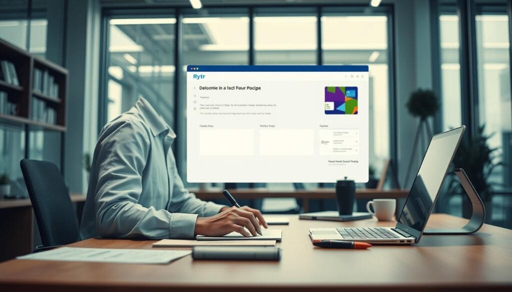 Generate an image representing Rytr AI writing tool Generate an image representing Rytr AI writing tool
