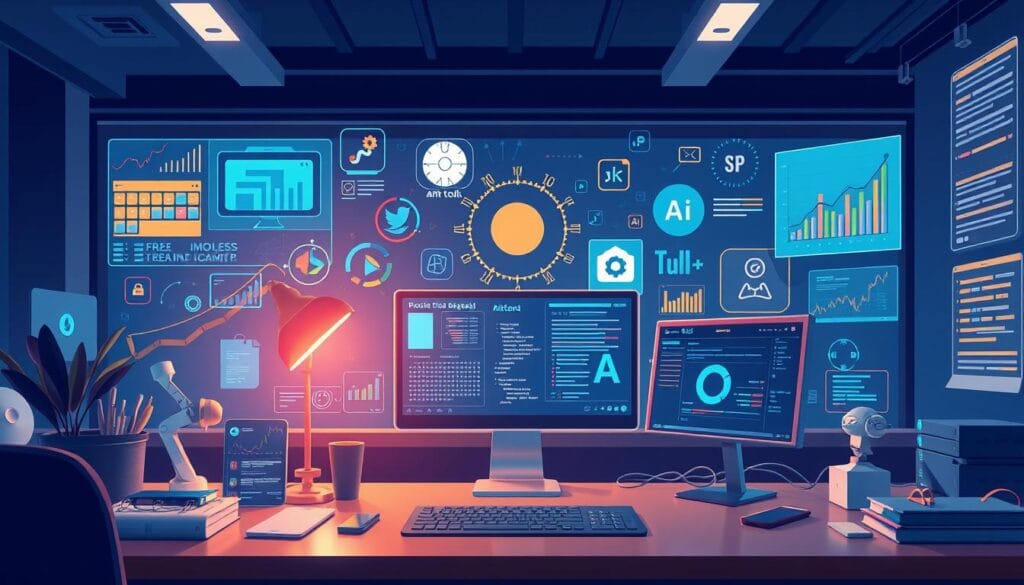 Generate an image representing free AI tools Generate an image representing free AI tools