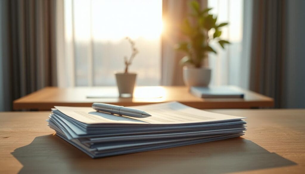 A serene, minimalist study of long-term investment growth strategies. In the foreground, a stack of meticulously organized investment documents, with a sleek, silver pen resting atop. The middle ground features a modern, wooden desk and a potted plant, emanating a sense of calm and balance. The background showcases a tranquil, sunlit window, casting a warm glow and hinting at the passage of time. The overall scene conveys a disciplined, thoughtful approach to building wealth, with an emphasis on the patient, long-term perspective. A serene, minimalist study of long-term investment growth strategies. In the foreground, a stack of meticulously organized investment documents, with a sleek, silver pen resting atop. The middle ground features a modern, wooden desk and a potted plant, emanating a sense of calm and balance. The background showcases a tranquil, sunlit window, casting a warm glow and hinting at the passage of time. The overall scene conveys a disciplined, thoughtful approach to building wealth, with an emphasis on the patient, long-term perspective.