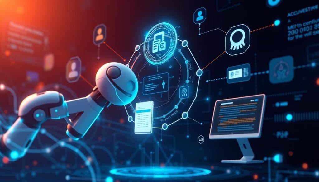 Generate an image of AI-powered document processing for loan applications Generate an image of AI-powered document processing for loan applications