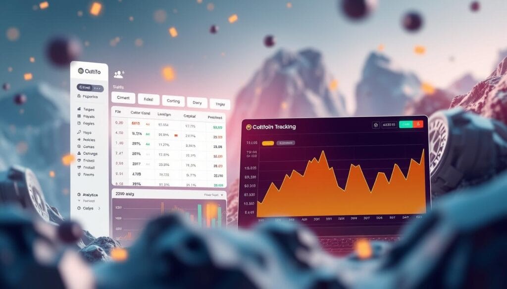 Generate an image of CoinMarketCap's portfolio tracking feature.