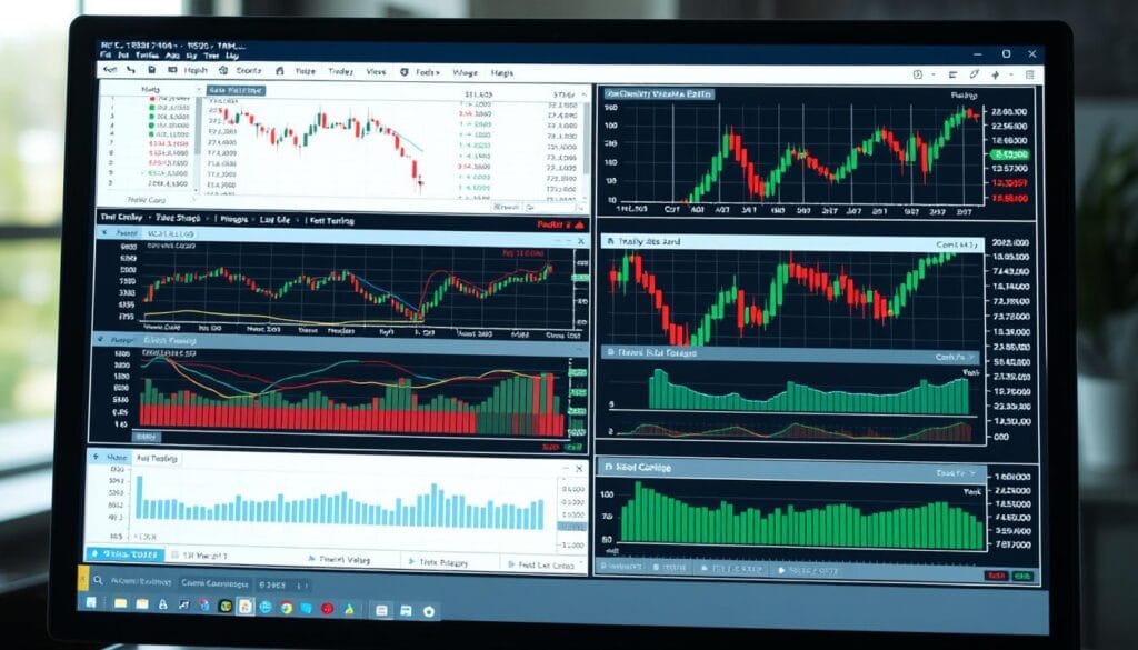Generate an image of TC2000's advanced charting and technical analysis interface. Generate an image of TC2000's advanced charting and technical analysis interface.
