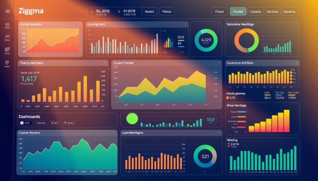 Generate an image of Ziggma's ESG portfolio tracker dashboard.