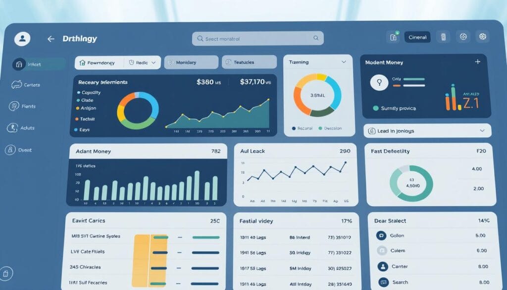 Generate an image of the Monarch Money dashboard highlighting its financial management tools. Generate an image of the Monarch Money dashboard highlighting its financial management tools.