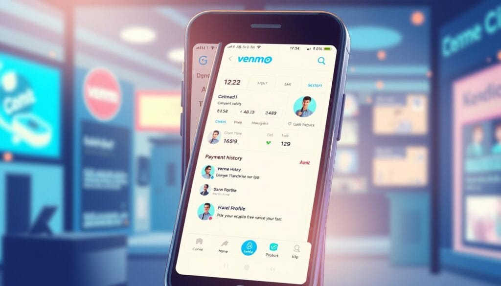 Generate an image of the Venmo app interface. Generate an image of the Venmo app interface.