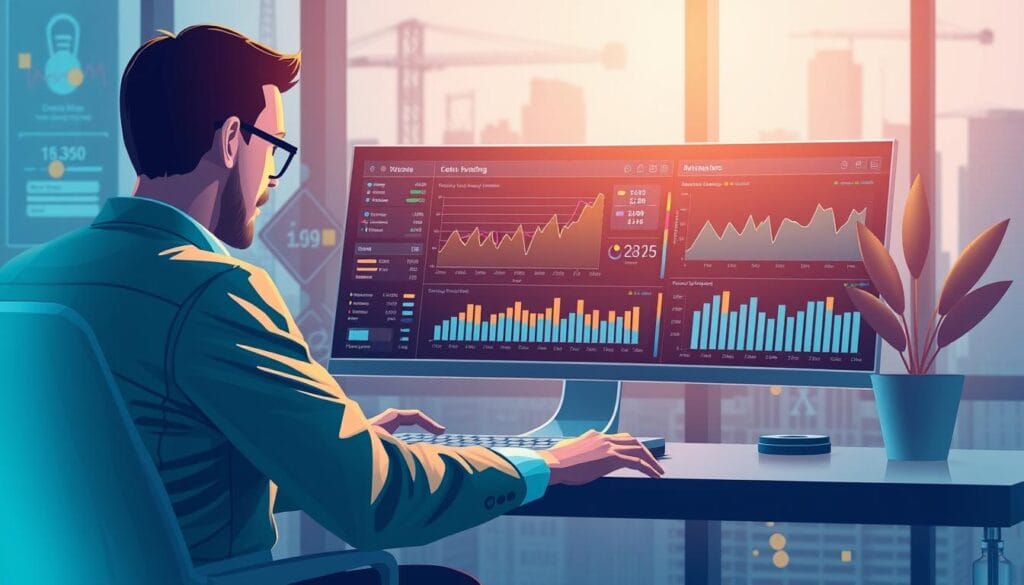 Generate an image representing AI cash flow forecasting tools in action. Generate an image representing AI cash flow forecasting tools in action.