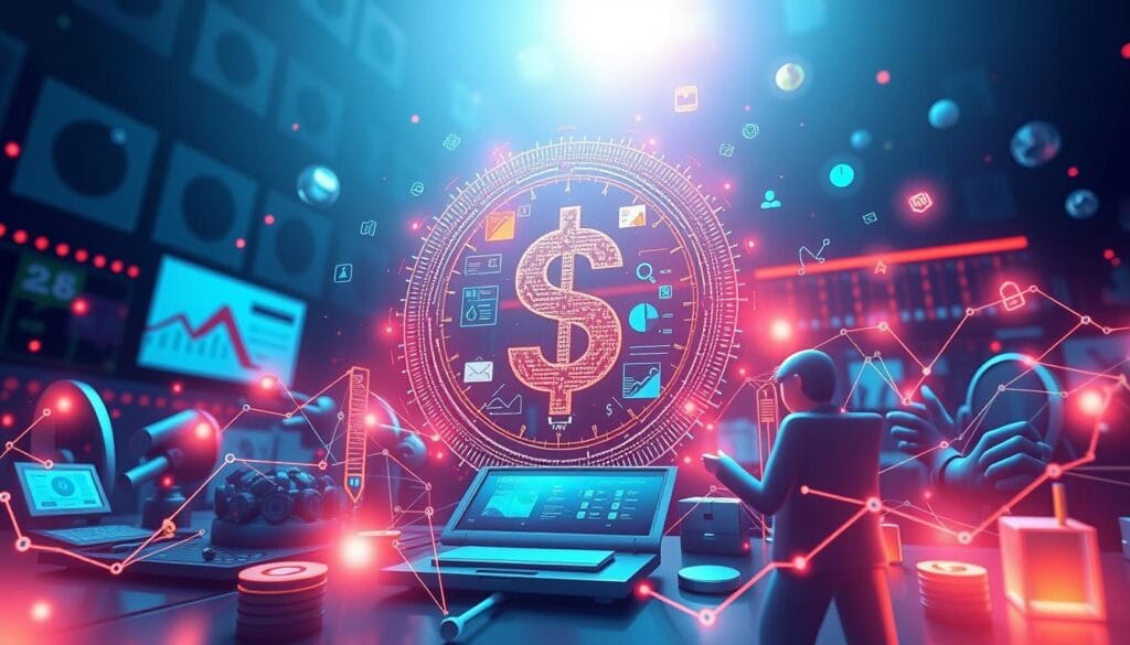 Generate an image representing AI-driven financial management for small businesses Generate an image representing AI-driven financial management for small businesses