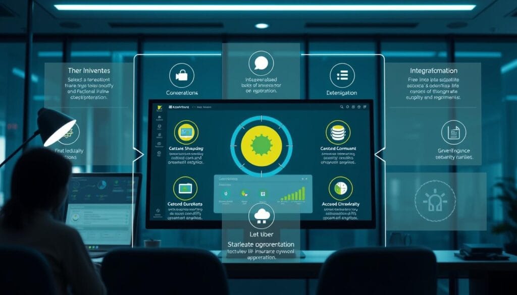 Generate an image representing Accenture Life Insurance & Annuity Platform (ALIP) insurance software features. Generate an image representing Accenture Life Insurance & Annuity Platform (ALIP) insurance software features.