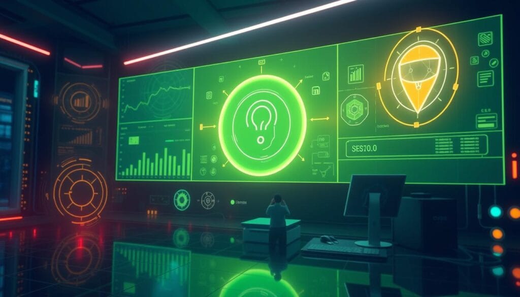 Generate an image representing Ayasdi's continuous fraud monitoring and detection