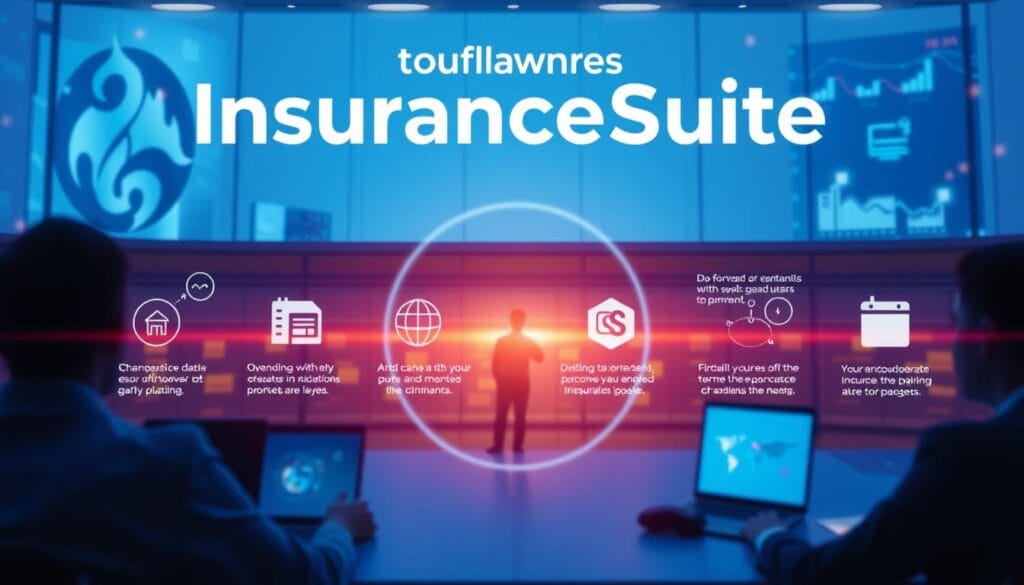 Generate an image representing Guidewire InsuranceSuite's comprehensive insurance platform.