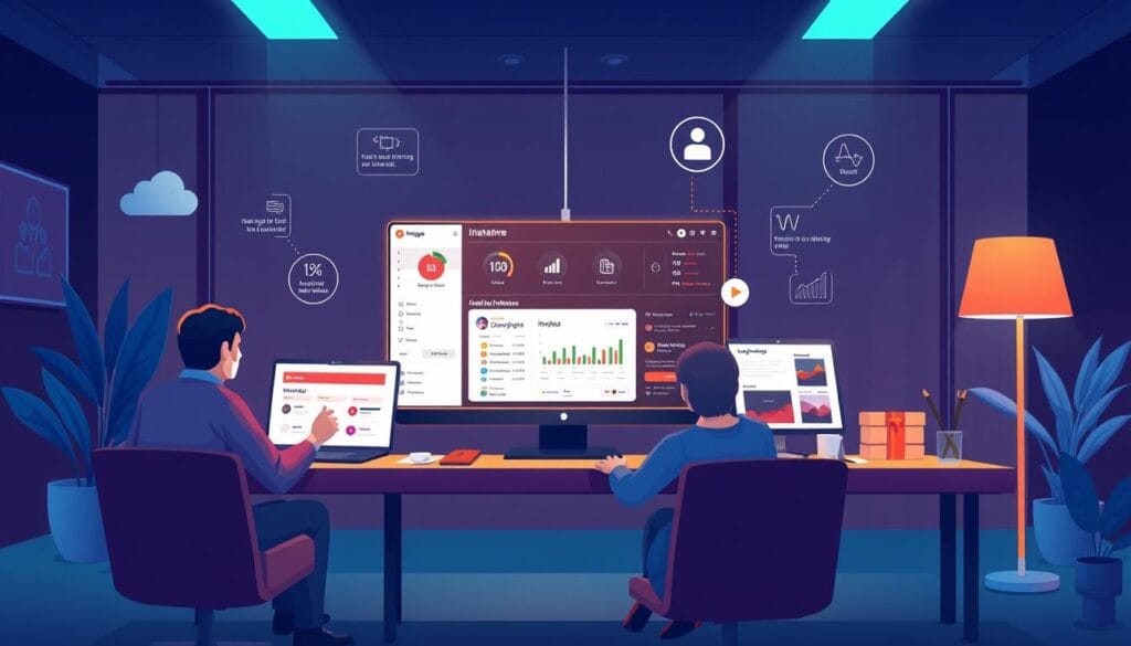 Generate an image representing Instanda Manage insurance platform features. Generate an image representing Instanda Manage insurance platform features.