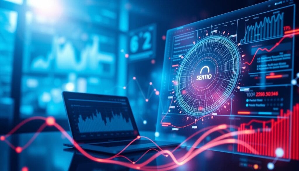 Generate an image representing Sentieo's financial research platform Generate an image representing Sentieo's financial research platform