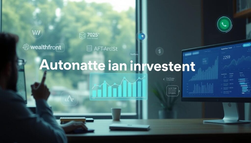 Generate an image representing Wealthfront's automated investment features