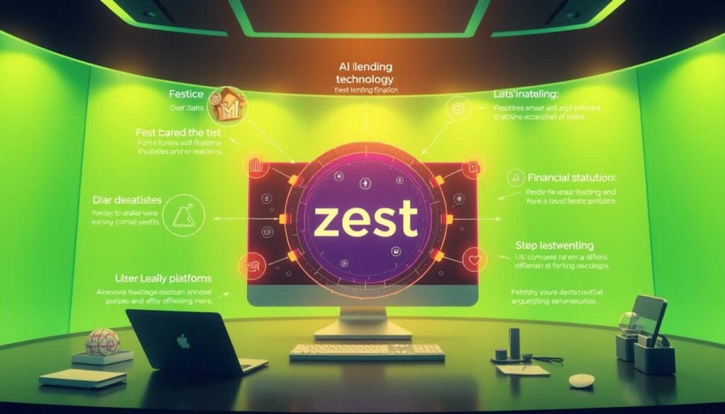 Generate an image representing Zest AI's lending platform