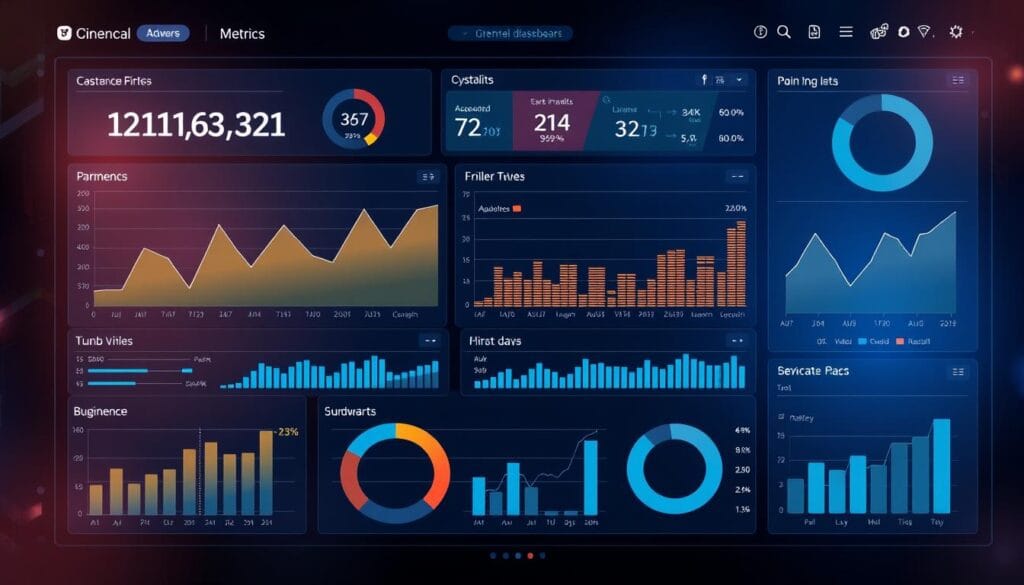 Image of a dashboard showing financial overview Image of a dashboard showing financial overview