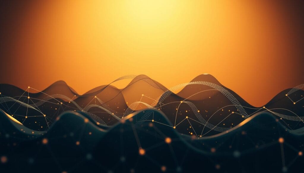 Prompt An abstract visualization of diversification strategies, captured through a cinematic lens. In the foreground, a dynamic interplay of geometric shapes and patterns, representing the various financial instruments and asset classes. In the midground, a confluence of fluid lines and gradients, symbolizing the intricate balancing act of risk and reward. The background bathes in a warm, muted palette, evoking a sense of stability and long-term perspective. Subtle lighting casts dramatic shadows, highlighting the depth and complexity of the overall composition. The scene conveys a harmonious blend of modern technology and timeless investment principles, inviting the viewer to explore the synergy between AI-driven tools and traditional wealth management strategies.