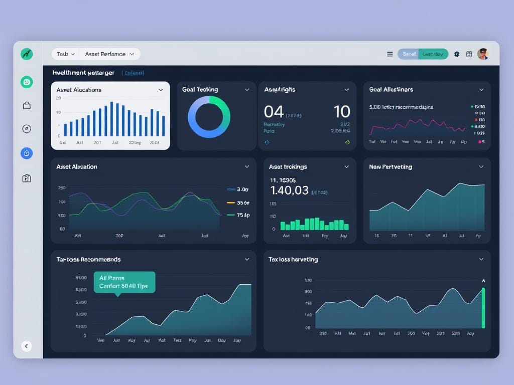 Wealthfront AI Planner dashboard showing portfolio management and goal tracking Wealthfront AI Planner dashboard showing portfolio management and goal tracking