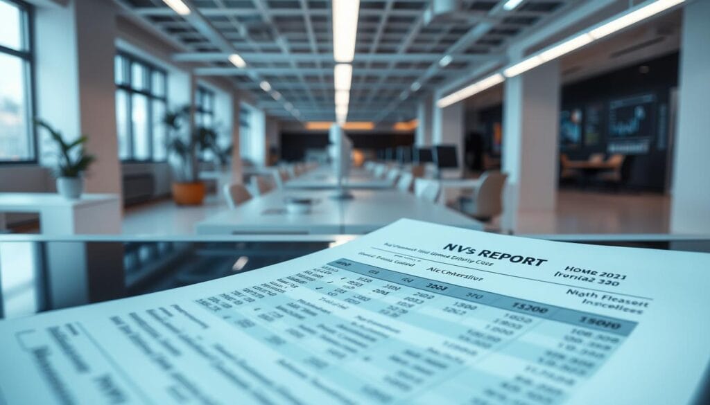 A high-tech office scene with an expense report on a computer screen, the text being scanned and analyzed by an AI-powered optical character recognition (OCR) system. The foreground features a close-up of the report, with vivid details of the numbers, dates, and categories. The middle ground shows the software interface, with visualization tools and insights generated by the AI. The background depicts a minimalist, well-lit workspace with modern furniture and office equipment, conveying a sense of efficiency and productivity. The overall mood is one of precision, automation, and data-driven decision making, aligning with the theme of "AI for Expense Prioritization". A high-tech office scene with an expense report on a computer screen, the text being scanned and analyzed by an AI-powered optical character recognition (OCR) system. The foreground features a close-up of the report, with vivid details of the numbers, dates, and categories. The middle ground shows the software interface, with visualization tools and insights generated by the AI. The background depicts a minimalist, well-lit workspace with modern furniture and office equipment, conveying a sense of efficiency and productivity. The overall mood is one of precision, automation, and data-driven decision making, aligning with the theme of "AI for Expense Prioritization".