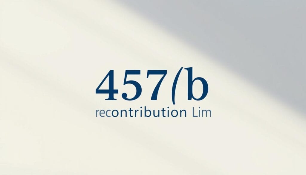 A highly detailed, meticulously rendered illustration of a 457(b) retirement plan contribution limit, showcased against a crisp, clean background. The limit is prominently displayed in the center, with a modern, minimalist aesthetic that emphasizes the numeric value. The foreground features elegant, high-resolution typography and numerical components, while the middle ground depicts graphical elements such as financial icons or charts to provide context. The background is softly blurred, allowing the contribution limit to be the focal point. The lighting is natural and directional, creating depth and dimensionality. The overall mood is one of professionalism, clarity, and financial acumen, suitable for an informative article on 457(b) retirement plans. A highly detailed, meticulously rendered illustration of a 457(b) retirement plan contribution limit, showcased against a crisp, clean background. The limit is prominently displayed in the center, with a modern, minimalist aesthetic that emphasizes the numeric value. The foreground features elegant, high-resolution typography and numerical components, while the middle ground depicts graphical elements such as financial icons or charts to provide context. The background is softly blurred, allowing the contribution limit to be the focal point. The lighting is natural and directional, creating depth and dimensionality. The overall mood is one of professionalism, clarity, and financial acumen, suitable for an informative article on 457(b) retirement plans.