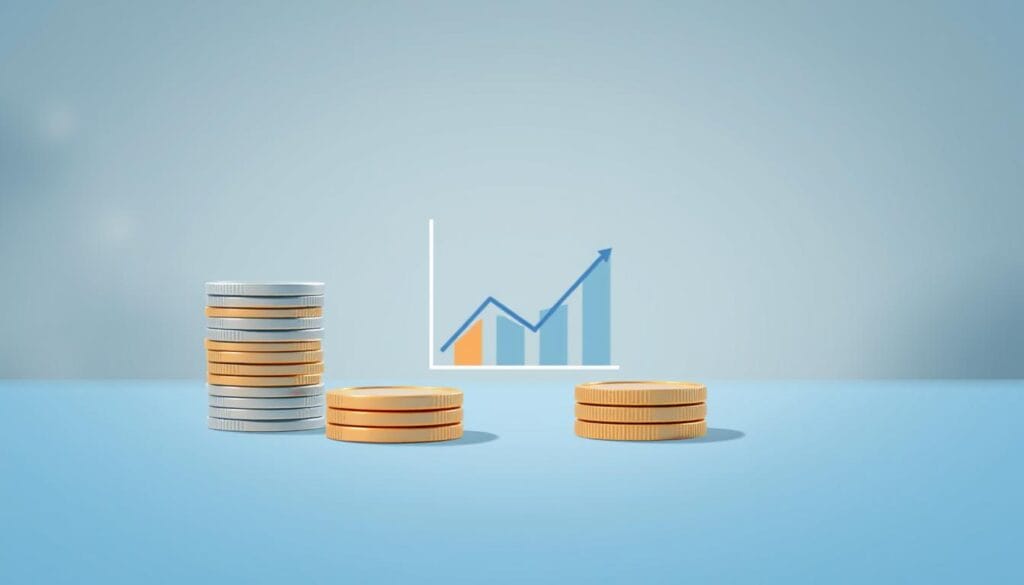 A modern, minimalist illustration depicting "Hourly Rates and Per-Plan Fees" for a financial advisor's services. The foreground features two stacks of coins, one representing an hourly rate and the other a per-plan fee, rendered in a clean, geometric style. The middle ground showcases a simple graph or chart visualizing the cost breakdown, using muted tones of blue, gray, and orange. The background is a soft, blurred gradient, creating a sense of depth and focus on the central financial elements. The overall mood is one of clarity, professionalism, and a deep understanding of the nuances of financial advisor pricing structures. A modern, minimalist illustration depicting "Hourly Rates and Per-Plan Fees" for a financial advisor's services. The foreground features two stacks of coins, one representing an hourly rate and the other a per-plan fee, rendered in a clean, geometric style. The middle ground showcases a simple graph or chart visualizing the cost breakdown, using muted tones of blue, gray, and orange. The background is a soft, blurred gradient, creating a sense of depth and focus on the central financial elements. The overall mood is one of clarity, professionalism, and a deep understanding of the nuances of financial advisor pricing structures.