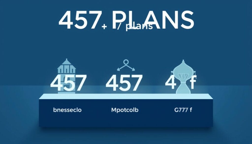 A sleek and minimalist illustration of "457 plans", showcasing the three key types - governmental 457(b), non-governmental 457(b), and 457(f). The image features clean geometric shapes and iconography, with a cool, muted color palette evocative of financial and investment themes. The composition is balanced and visually striking, with a focus on simplicity and clarity to convey the core concepts. The lighting is soft and directional, creating subtle depth and dimensionality. The overall tone is professional, authoritative, and designed to enhance the understanding of this non-qualified retirement plan in the article context. A sleek and minimalist illustration of "457 plans", showcasing the three key types - governmental 457(b), non-governmental 457(b), and 457(f). The image features clean geometric shapes and iconography, with a cool, muted color palette evocative of financial and investment themes. The composition is balanced and visually striking, with a focus on simplicity and clarity to convey the core concepts. The lighting is soft and directional, creating subtle depth and dimensionality. The overall tone is professional, authoritative, and designed to enhance the understanding of this non-qualified retirement plan in the article context.