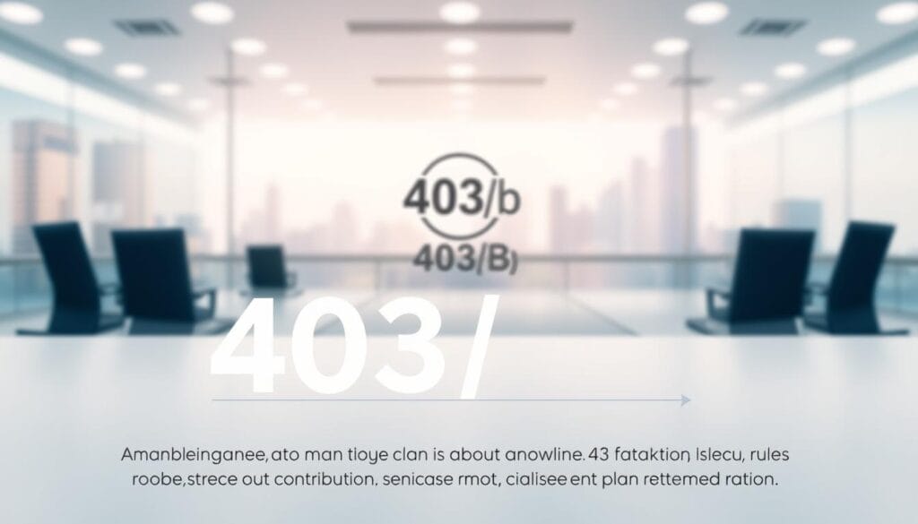 A sleek and modern illustration of the annual contribution limits for a 403(b) retirement plan. In the foreground, a clean, minimalist graphic depicts the key contribution figures, with clear, easy-to-read typography. The middle ground features a stylized 403(b) icon or logo, conveying the retirement plan concept. In the background, a soft, blurred cityscape or financial charts create a professional, financial atmosphere. The lighting is crisp and evenly distributed, with a slight gradient to draw the eye toward the central contribution data. The overall mood is one of informative clarity, highlighting the essential knowledge seniors need about 403(b) plan limits and rules. A sleek and modern illustration of the annual contribution limits for a 403(b) retirement plan. In the foreground, a clean, minimalist graphic depicts the key contribution figures, with clear, easy-to-read typography. The middle ground features a stylized 403(b) icon or logo, conveying the retirement plan concept. In the background, a soft, blurred cityscape or financial charts create a professional, financial atmosphere. The lighting is crisp and evenly distributed, with a slight gradient to draw the eye toward the central contribution data. The overall mood is one of informative clarity, highlighting the essential knowledge seniors need about 403(b) plan limits and rules.