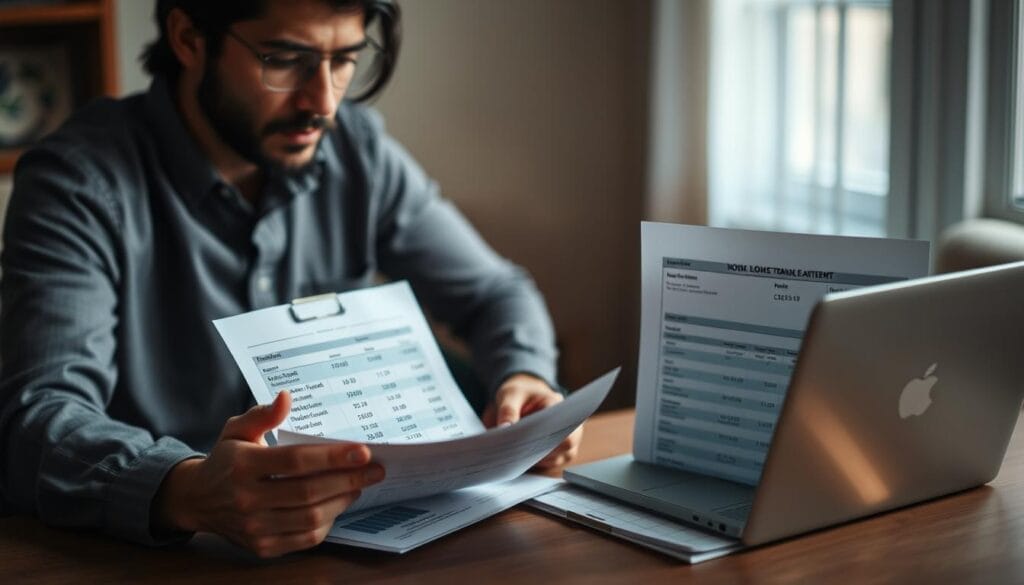A two-person couple sitting at a table, intensely discussing financial documents and bank statements. Soft natural lighting illuminates the scene, creating a pensive, serious atmosphere. The foreground features the couple's hands gesturing towards the documents, conveying the weight and complexity of the joint financial decisions they must make during their divorce proceedings. The middle ground showcases a laptop or tablet displaying account balances and transaction histories, highlighting the technical aspects of the process. The background is blurred, focusing attention on the couple's faces as they navigate this difficult conversation. The overall composition and lighting evoke a sense of contemplation and the need to find a resolution amidst the emotional turmoil of divorce. A two-person couple sitting at a table, intensely discussing financial documents and bank statements. Soft natural lighting illuminates the scene, creating a pensive, serious atmosphere. The foreground features the couple's hands gesturing towards the documents, conveying the weight and complexity of the joint financial decisions they must make during their divorce proceedings. The middle ground showcases a laptop or tablet displaying account balances and transaction histories, highlighting the technical aspects of the process. The background is blurred, focusing attention on the couple's faces as they navigate this difficult conversation. The overall composition and lighting evoke a sense of contemplation and the need to find a resolution amidst the emotional turmoil of divorce.