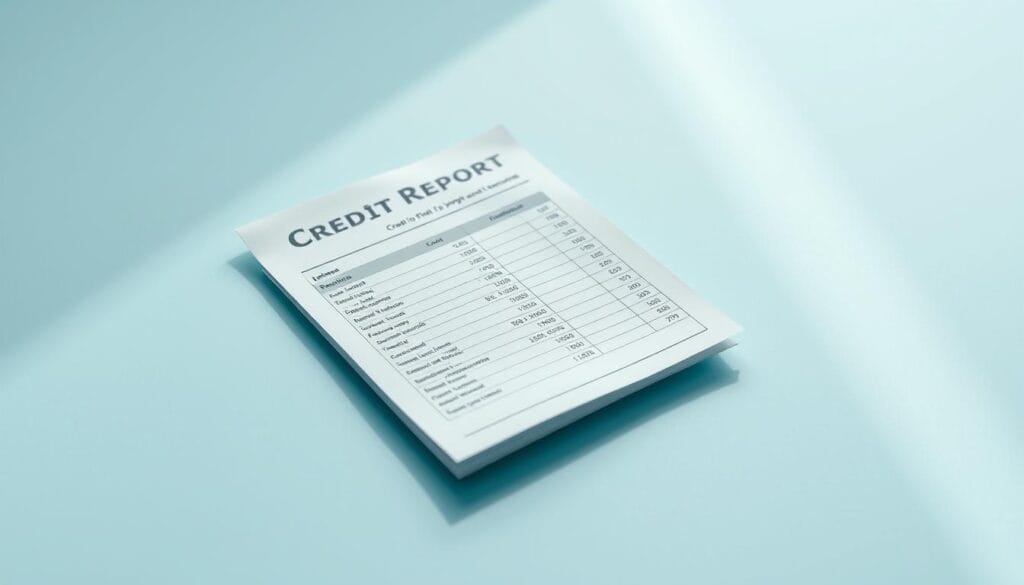 a detailed close-up shot of a credit report document, with a clean, minimalist design and a crisp, high-resolution finish. The report is positioned on a plain, solid-colored background, with soft, natural lighting creating subtle shadows and highlights that accentuate the texture and details of the paper. The document is presented in a centered, slightly angled orientation, giving the viewer a sense of depth and perspective. The layout is organized and uncluttered, allowing the viewer to focus on the key elements of the credit report, such as the headers, columns, and numerical data. The overall atmosphere is calm, professional, and informative, conveying the importance and seriousness of the subject matter. a detailed close-up shot of a credit report document, with a clean, minimalist design and a crisp, high-resolution finish. The report is positioned on a plain, solid-colored background, with soft, natural lighting creating subtle shadows and highlights that accentuate the texture and details of the paper. The document is presented in a centered, slightly angled orientation, giving the viewer a sense of depth and perspective. The layout is organized and uncluttered, allowing the viewer to focus on the key elements of the credit report, such as the headers, columns, and numerical data. The overall atmosphere is calm, professional, and informative, conveying the importance and seriousness of the subject matter.