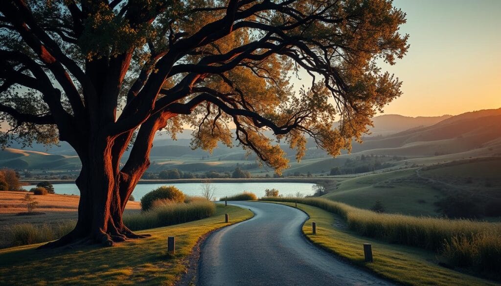 A serene landscape with a winding path leading into the distance, representing the long-term journey of investment. In the foreground, a mature oak tree stands tall, its branches casting a warm, golden light across the scene. The middle ground features a tranquil pond, its surface gently rippling, symbolizing the ebb and flow of the market. In the background, rolling hills stretch out, adorned with lush greenery, signifying the long-term growth and stability of a well-crafted investment strategy. The overall scene conveys a sense of stability, patience, and the importance of a long-term perspective in investment planning for retirees. A serene landscape with a winding path leading into the distance, representing the long-term journey of investment. In the foreground, a mature oak tree stands tall, its branches casting a warm, golden light across the scene. The middle ground features a tranquil pond, its surface gently rippling, symbolizing the ebb and flow of the market. In the background, rolling hills stretch out, adorned with lush greenery, signifying the long-term growth and stability of a well-crafted investment strategy. The overall scene conveys a sense of stability, patience, and the importance of a long-term perspective in investment planning for retirees.