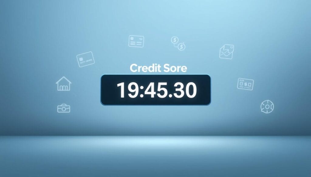 A sleek, minimalist illustration showcasing the key elements of credit score. In the foreground, a modern digital display shows a numerical credit score, rendered in a clean, bold typeface against a neutral background. Surrounding the display, subtle graphical elements suggest the financial concepts of credit, debt, and responsible money management. The middle ground features simplified line-art icons representing credit cards, loans, and payment history, conveying the core factors that influence a credit score. The background subtly blends tones of blue and gray, evoking a sense of professionalism and trustworthiness. Soft, diffused lighting casts a sense of clarity and focus on the central subject, emphasizing the importance of understanding credit basics for teens. A sleek, minimalist illustration showcasing the key elements of credit score. In the foreground, a modern digital display shows a numerical credit score, rendered in a clean, bold typeface against a neutral background. Surrounding the display, subtle graphical elements suggest the financial concepts of credit, debt, and responsible money management. The middle ground features simplified line-art icons representing credit cards, loans, and payment history, conveying the core factors that influence a credit score. The background subtly blends tones of blue and gray, evoking a sense of professionalism and trustworthiness. Soft, diffused lighting casts a sense of clarity and focus on the central subject, emphasizing the importance of understanding credit basics for teens.