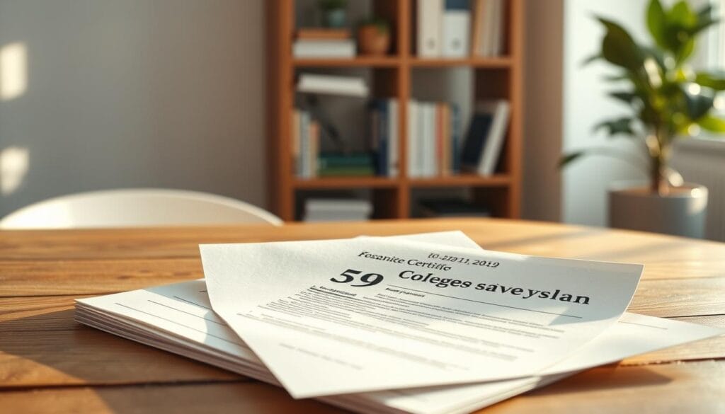 A tranquil scene of a serene landscape, with a focus on a 529 college savings plan document resting on a wooden table. The document's pages are illuminated by soft, diffused natural lighting, casting a warm glow on the surroundings. In the background, a bookshelf filled with financial planning materials and a potted plant add a sense of order and well-being. The composition emphasizes the significance of the 529 plan, conveying the tax advantages and financial security it offers senior grandparents investing in their grandchildren's education. A tranquil scene of a serene landscape, with a focus on a 529 college savings plan document resting on a wooden table. The document's pages are illuminated by soft, diffused natural lighting, casting a warm glow on the surroundings. In the background, a bookshelf filled with financial planning materials and a potted plant add a sense of order and well-being. The composition emphasizes the significance of the 529 plan, conveying the tax advantages and financial security it offers senior grandparents investing in their grandchildren's education.