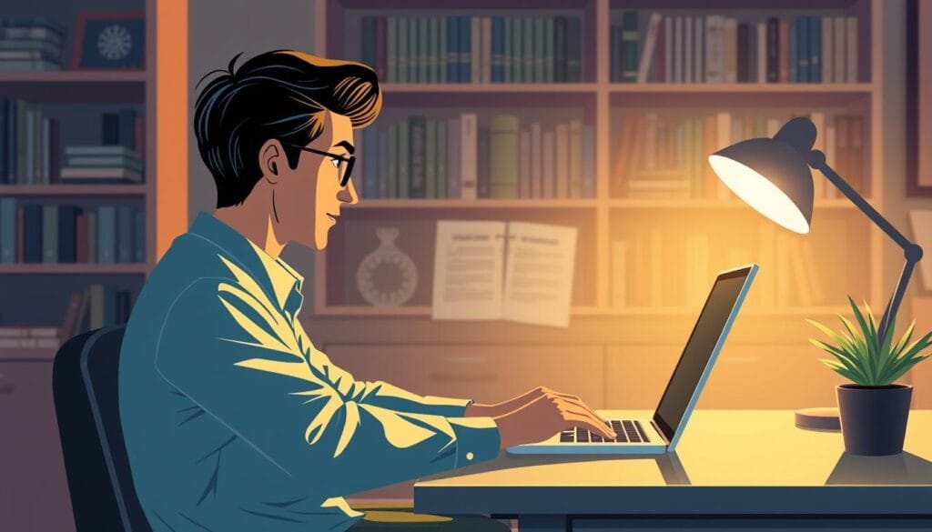 Create an image of a person using a laptop to search for local investment advisors